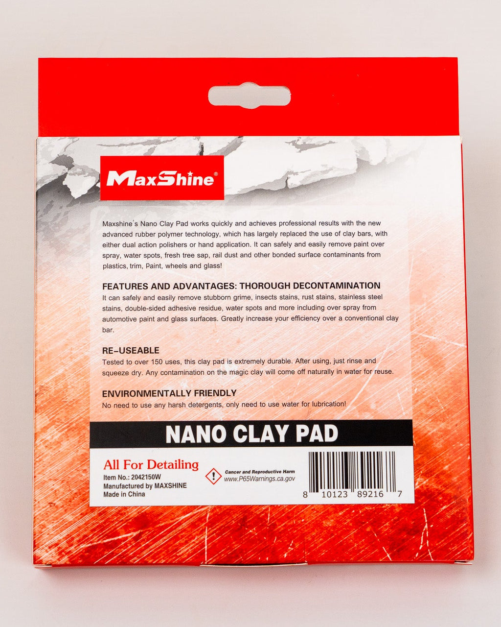 MAXSHINE DA Clay Pad -  6", 1/2" Thick