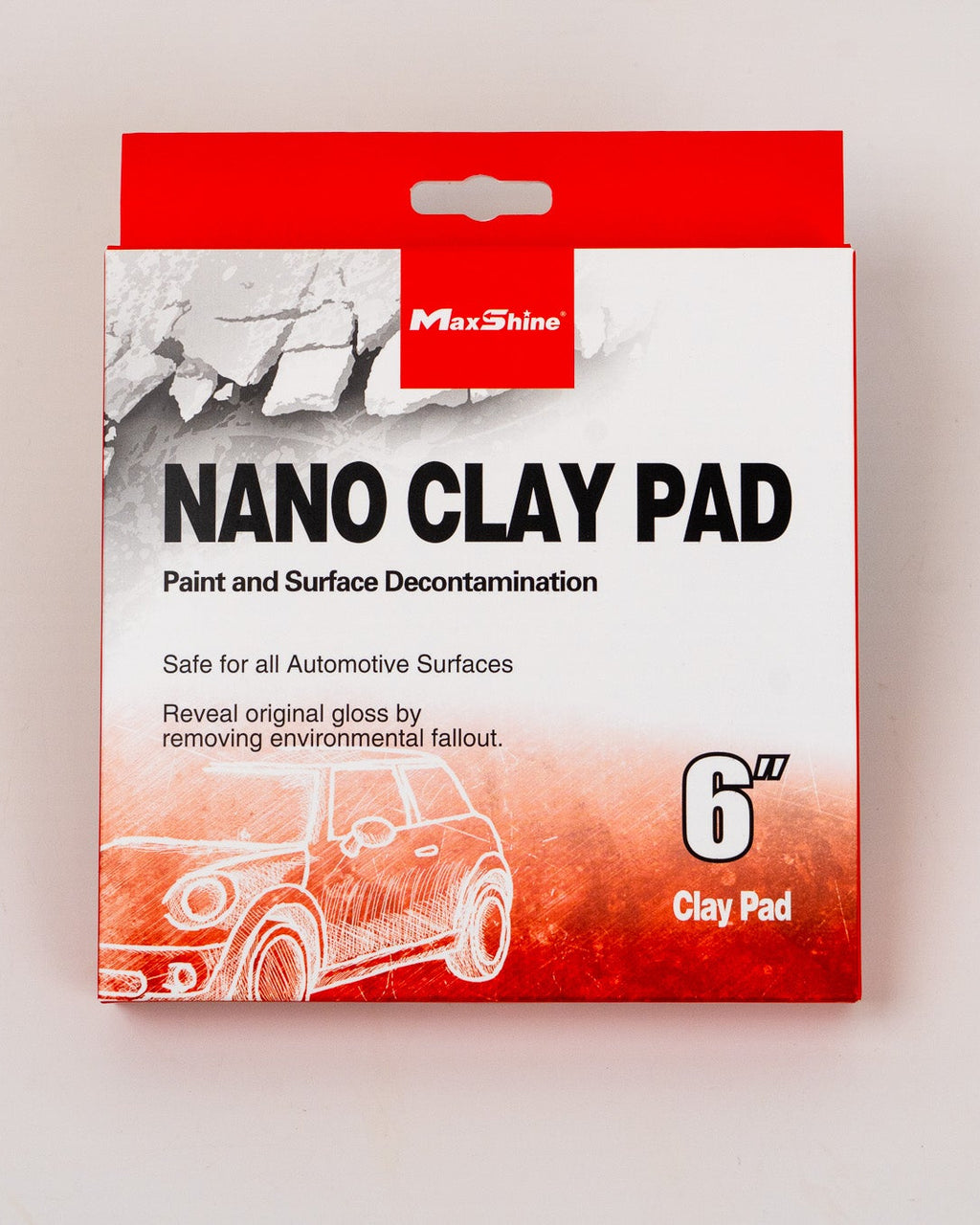 MAXSHINE DA Clay Pad -  6", 1/2" Thick