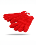 Red gloves on a white background